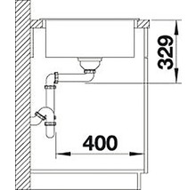 Spüle Blanco LEGRA 45 S 780 x 500 mm weiß 522203