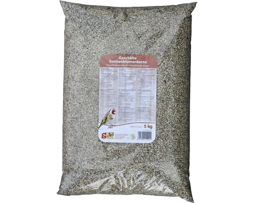 Sack geschälte Sonnenblumenkerne für freilebende Vögel, 5 Kilogramm