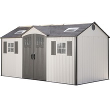 Abri de jardin avec double porte et fenêtres