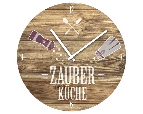 Horloge murale en verre «Zauberküche» Ø 40 cm