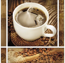 Glasbild Coffee Impressions II 20x20 cm GLA335