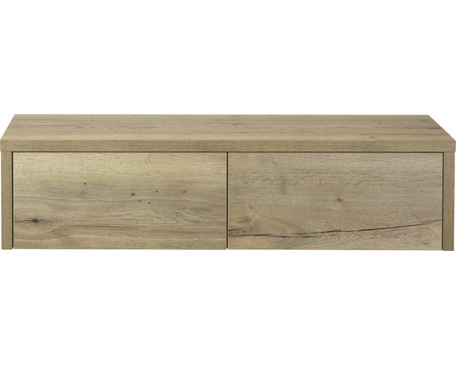 Waschtischunterschrank Sanox Bloxx BxHxT 140 x 35 cm x 45 cm Frontfarbe eiche natur holzdekor Waschtischunterschrank Sanox Bloxx BxHxT 140 x 35 cm x 45 cm Frontfarbe eiche natur holzdekor