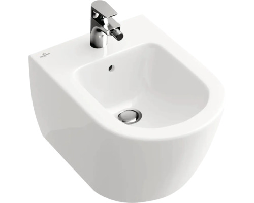 Bidet mural Villeroy & Boch Subway 2.0 54000R1 blanc avec revêtement