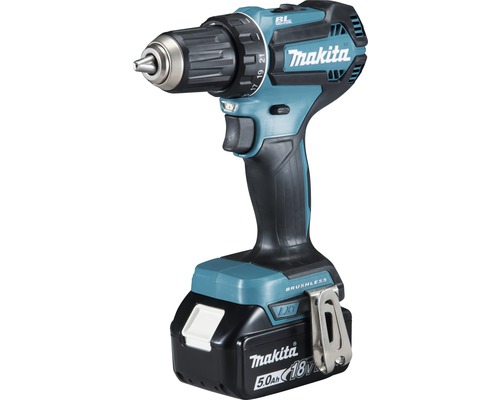 Perceuse-visseuse sans fil Makita 18 V DDF485RTJ avec 2 batteries (5,0 Ah) et chargeur