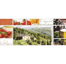 Tableau en verre Living in toscany 50x125 cm