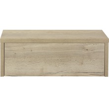 Waschtischunterschrank Bloxx 100 cm mit Waschtischplatte Eiche natur