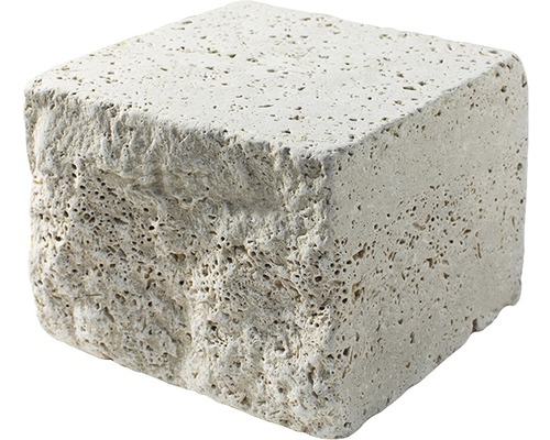 Pierre de construction travertin Roma Creme 20 cm x 20 cm x 15cm