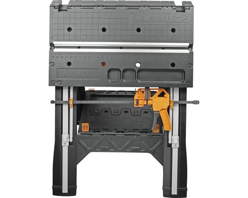 Worx Werkbank mit Schraubzwinge