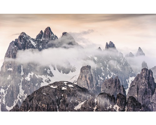 Fototapete Vlies SH046-VD4 Stefan Hefele Ed 1 The Fortress 4-tlg. 400 x 250 cm Berglandschaft mit Felsen und Schnee
