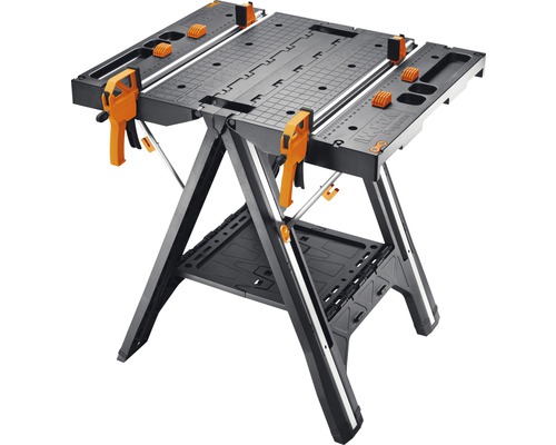 Werkbank mit Spannvorrichtungen für Werkstattarbeiten