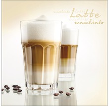 Glasbild White Latte Macchiato II 50x50 cm GLA546
