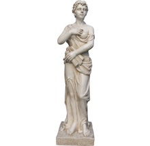 Statue einer Frau aus Kunststein für den Garten