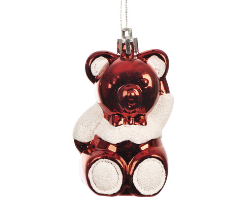 Boule de Noël ours en peluche à suspendre