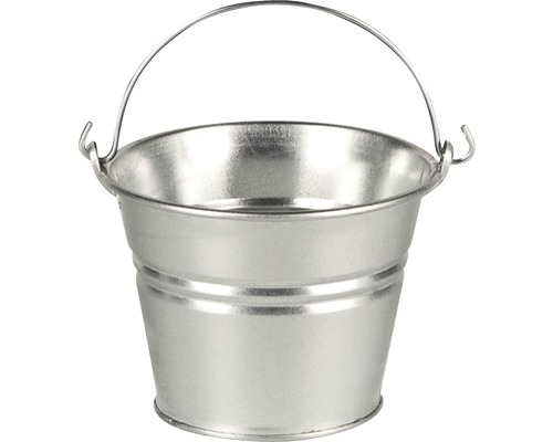 Eimer aus Metall mit Tragegriff