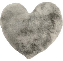 Coussin en peluche en forme de coeur