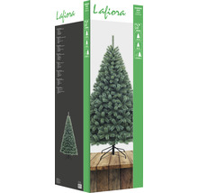 Emballage d''un arbre de Noël bleu artificiel de la marque Lafiora