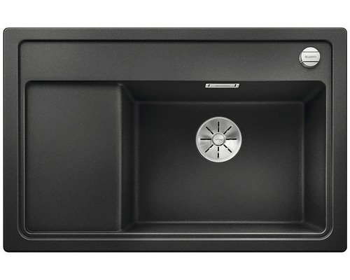 Spüle Blanco ZENAR XL 6 S Compact 780 x 510 mm anthrazit 523774 Becken rechts Spülbecken aus Granit mit Abtropffläche