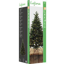 Sapin de Noël artificiel Laflora avec éclairage LED dans son emballage