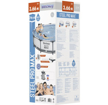 Emballage d''une piscine Bestway Steel Pro Max d''un diamètre de 3,66 mètres
