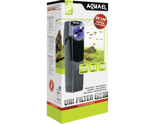 Filtre intérieur pour aquarium AQUAEL Unifilter 750 UV Power Aquael Filtre intérieur Uni Filter 750 pour filtrer l''eau d''aquarium