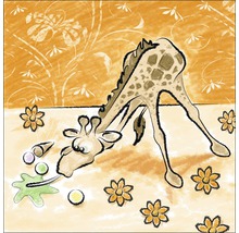 Leinwandbild Gina Giraffe 27x27 cm