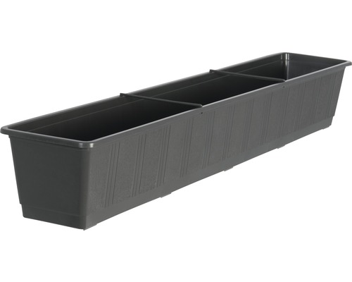 Jardinière Geli Standard, plastique, 100x17x14 cm, anthracite Jardinière rectangulaire en plastique