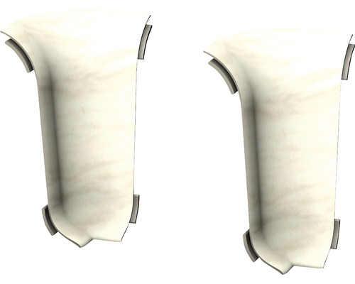 Angle intérieur Prinz pour plinthe à clipser charme commun 50 x 22 mm 2 pièces Deux éléments de revêtement de tuyau pour l''isolation des tuyaux
