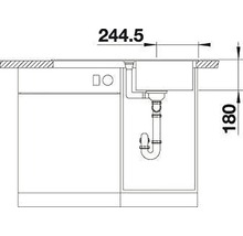 Évier Blanco FAVUM 45 S 860 x 435 mm anthracite 524227-thumb-3