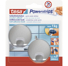tesa Powerstrips® Haken Small Metall edelstahl
