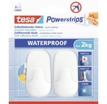 Handtuchhaken Tesa Powerstrips® Waterproof weiß matt 59781-00000-00