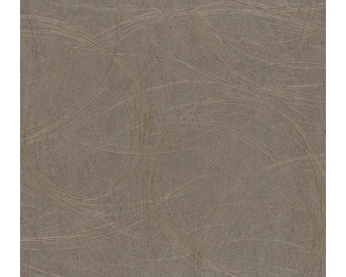 Vliestapete 53323 Colani VISIONS geometrisch Uni braun Tapete mit Kreislinienmuster