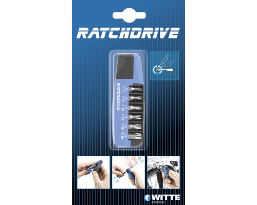 Kit de 7 embouts Ratchdrive Industrie Witte Torx