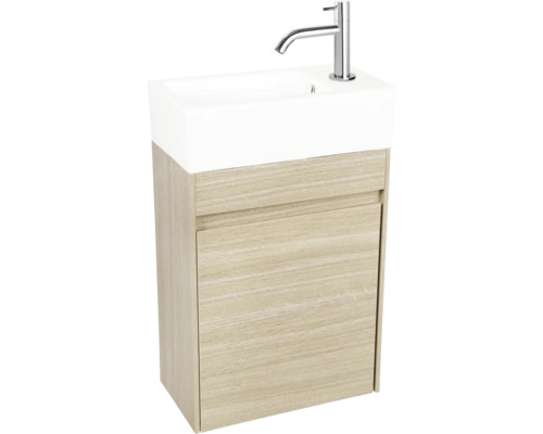 Meuble sous-lavabo avec lavabo et robinet