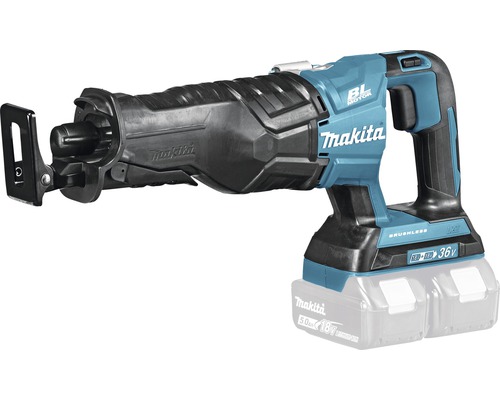 Scie sabre sans fil Makita DJR360ZK 2x18 V, sans batterie ni chargeur avec 2 lames de scie