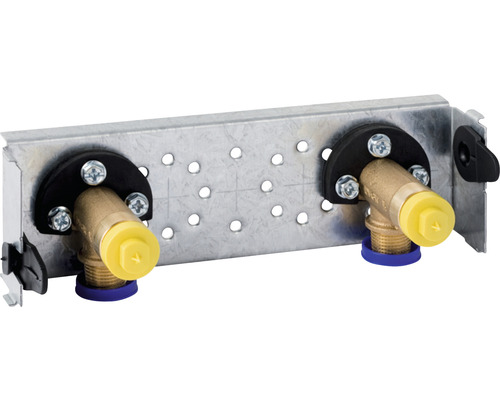 Traverse GEBERIT GIS pour robinetterie murale en saillie 153 mm 461.740.00.1 Élément de montage pour robinets avec deux équerres