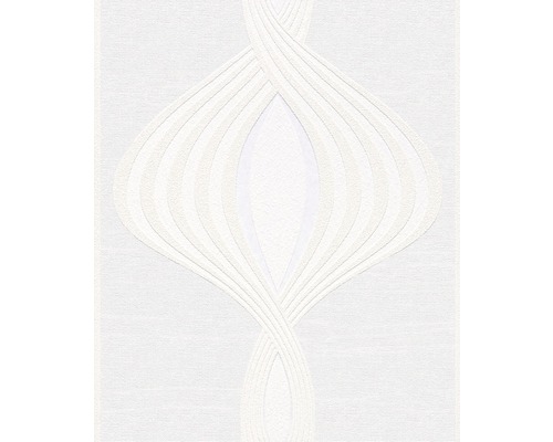 Papier peint intissé 9461 Patent 3D Euro structure Papier peint blanc avec motif entrelacé