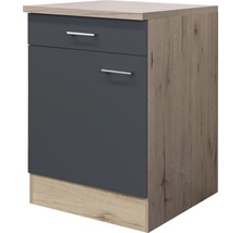 Unterschrank mit zwei Schubladen und Griffen