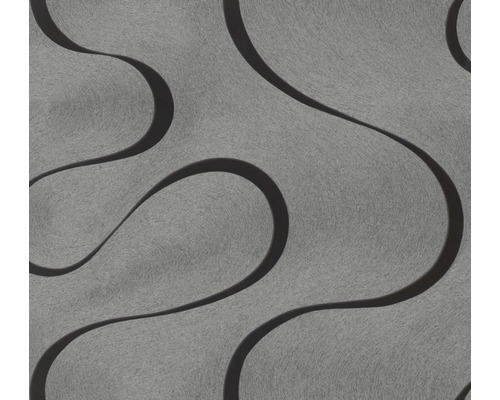 Papier peint intissé Colani VISIONS abstrait gris argent