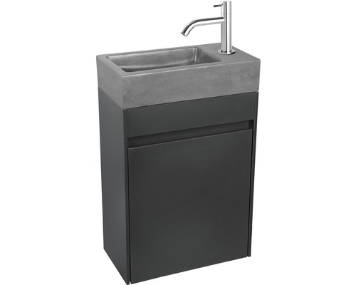 Meuble-lavabo avec vasque, meuble sous-vasque et robinet