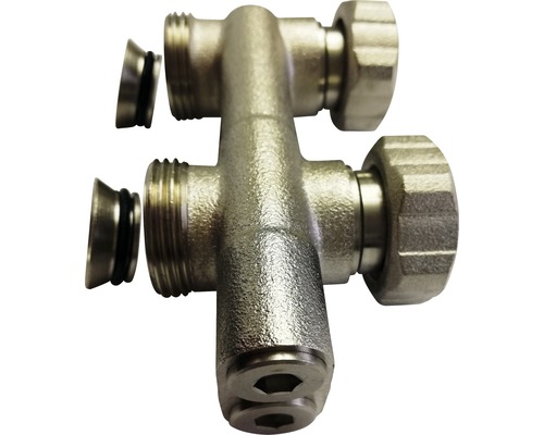 Heizkörperanschlussgarnitur Eckform mit Klemmverschraubung