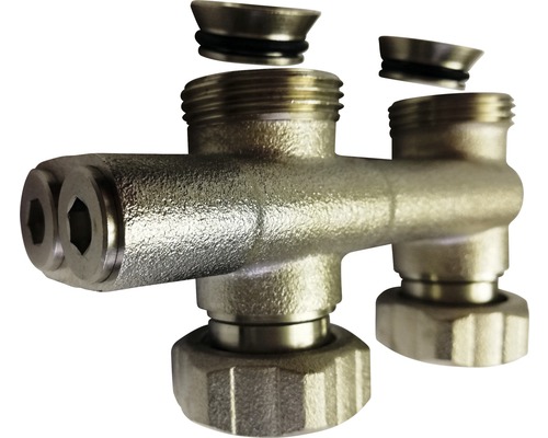 Heizkörper Anschlussblock im Detail