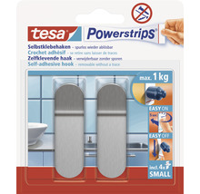 tesa Powerstrips® Haken Small Metall oval edelstahl