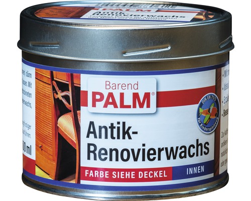 Antik-Renovierwachs Bienenwachs Barend Palm dunkelbraun 500 ml