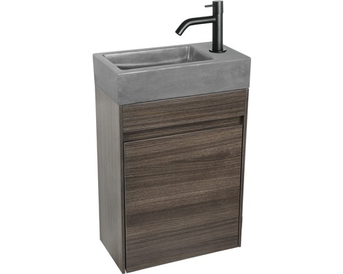 Combinaison de lavabo avec vasque en béton et meuble sous-vasque