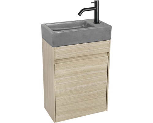 Meuble-lavabo avec meuble bas et robinetterie