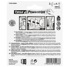 tesa Powerstrips® Haken Small Metall oval edelstahl