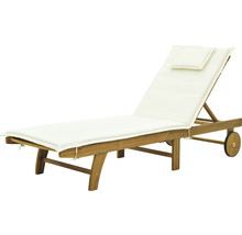 Gartenmöbelset GARDEN PLACE Alina 7-Sitzer 8 tlg. braun mit ausziehbarem Holztisch aus robuster Akazie, klappbar, inkl. Auflage