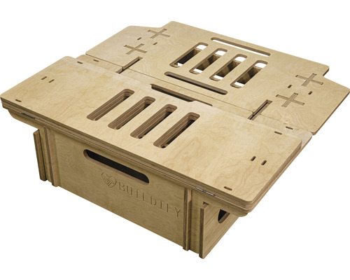 Système de lit arrière Buildify Campingbox Bob 1800x1100x318 mm (Lxlxh) (sans matériel de montage et de fixation)