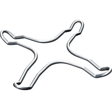 Support métallique en forme de silhouette humaine