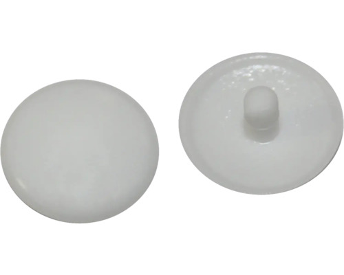 Caches pour perçage de trou pour tête blancs en plastique 100 unités-0